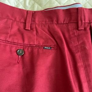 POLO RALPH LAUREN slim fit stretch red chinos 40/32